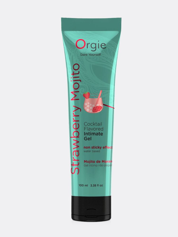 Lubrikační gel s příchutí Orgie Lube Tube Cocktail Strawberry Mojito 100 ml