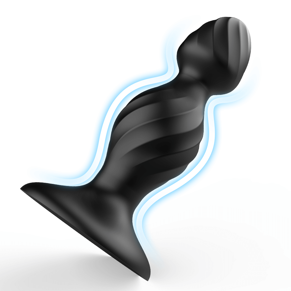 Anální kolík s texturou a přísavkou S-Hande Dru