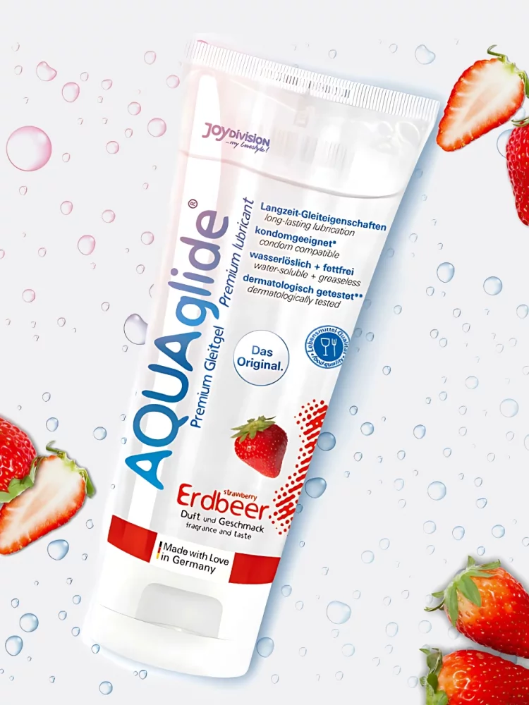 Lubrikační gel AQUAglide Jahoda, 100 ml