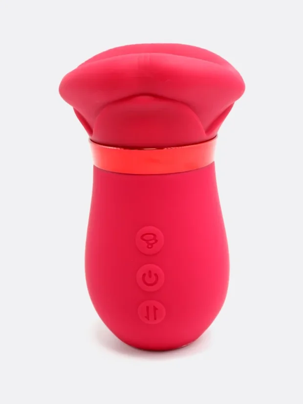 Vibrační a sací stimulátor DKK Red Kiss