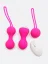Sada vibračních venušiných kuliček DK Toys Purr Balls s ovladačem - Barva: Růžová