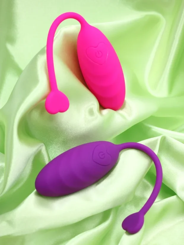 Vibrační vajíčko DK Toys Siren ovládané mobilem - Barva: Růžová