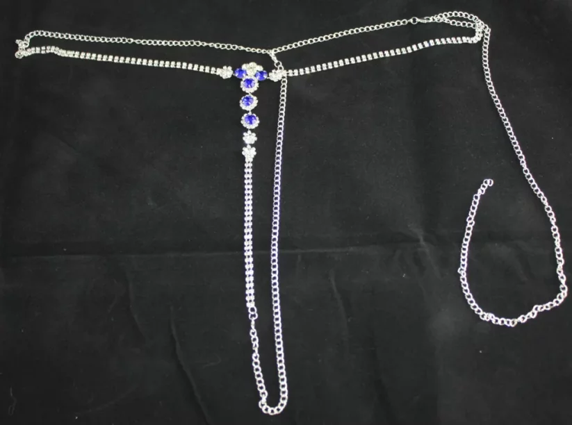 Body podprsenka - náhrdelník BLUE