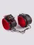 Pouta na ruce BlackRed z pravé kůže - černá