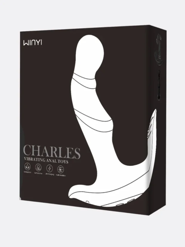 Anální vibrátor Charles s rotačními kuličkami
