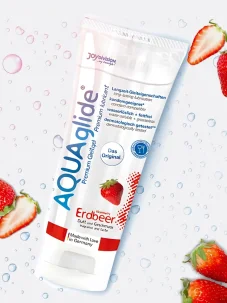 Lubrikační gel AQUAglide Jahoda, 100 ml