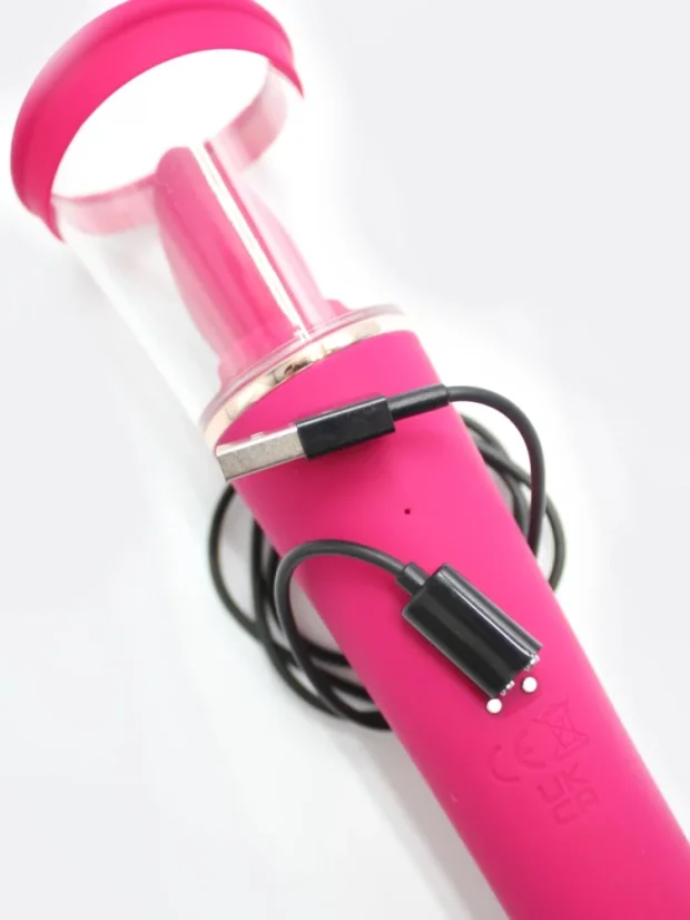 Vibrační vakuová pumpa S-Hande Sabrina 3v1 s jazýčkem na klitoris