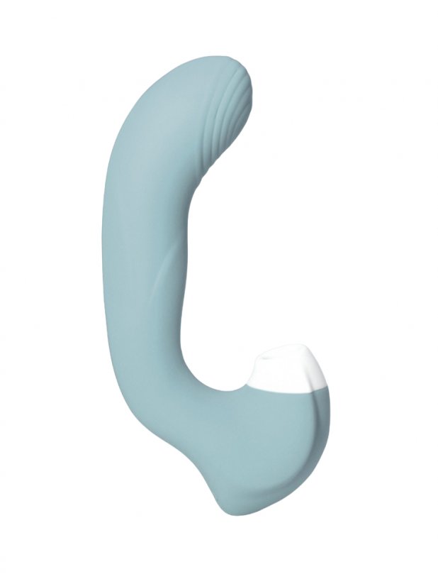 Vibrátor a stimulátor klitorisu TonaLust Cherise 2v1 - Barva: Šedá