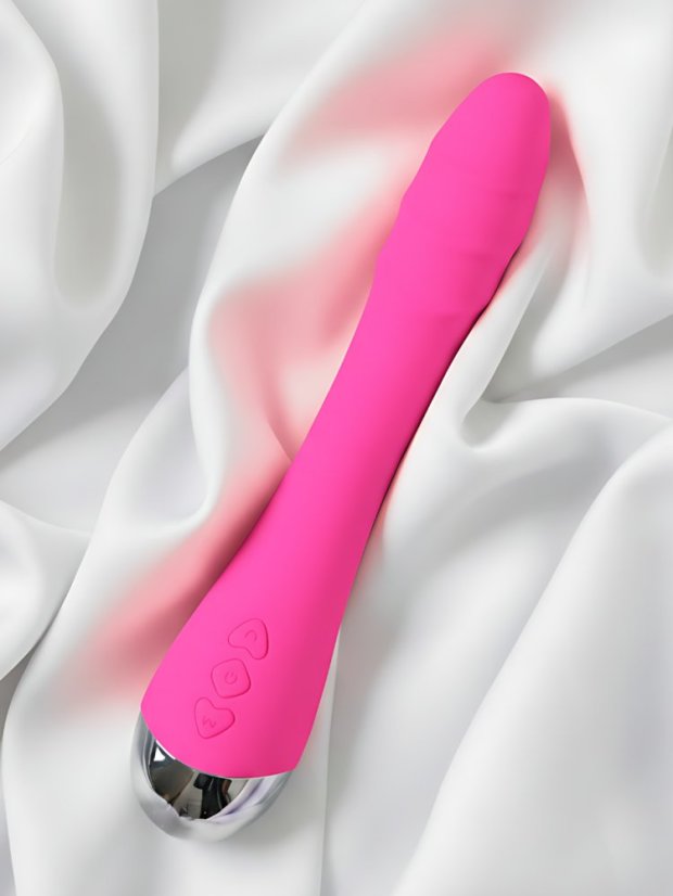 Vibrátor na bod G DKK Silver Fox - Barva: Růžová