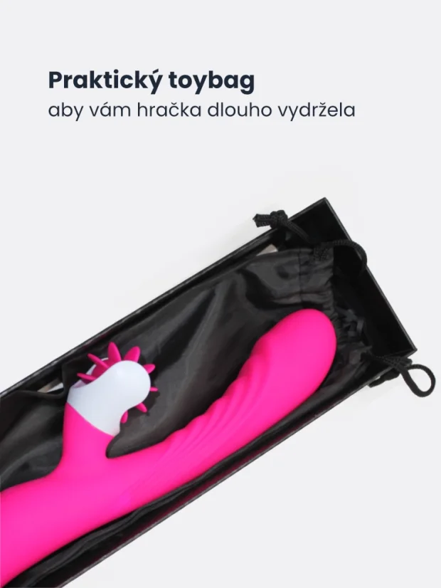 Vibrátor na bod G s jazýčky na klitoris S-Hande Nymph