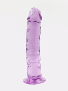 Průhledné realistické dildo s přísavkou S-Hande Lester M 19,5 cm