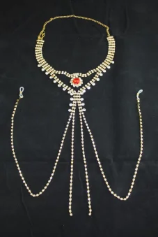 Komplet náhrdelník + kalhotky GOLD RED