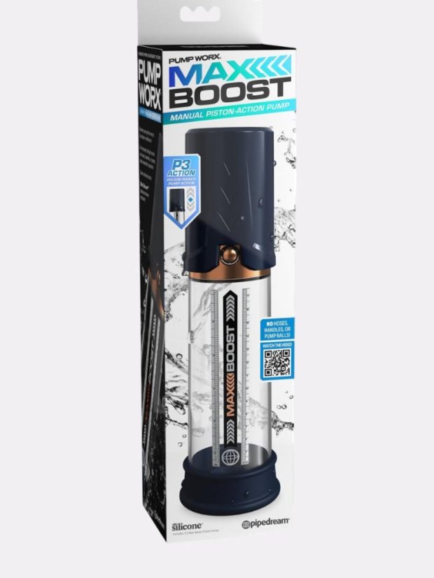 Pipedream Max Boost Penis Pump Blue