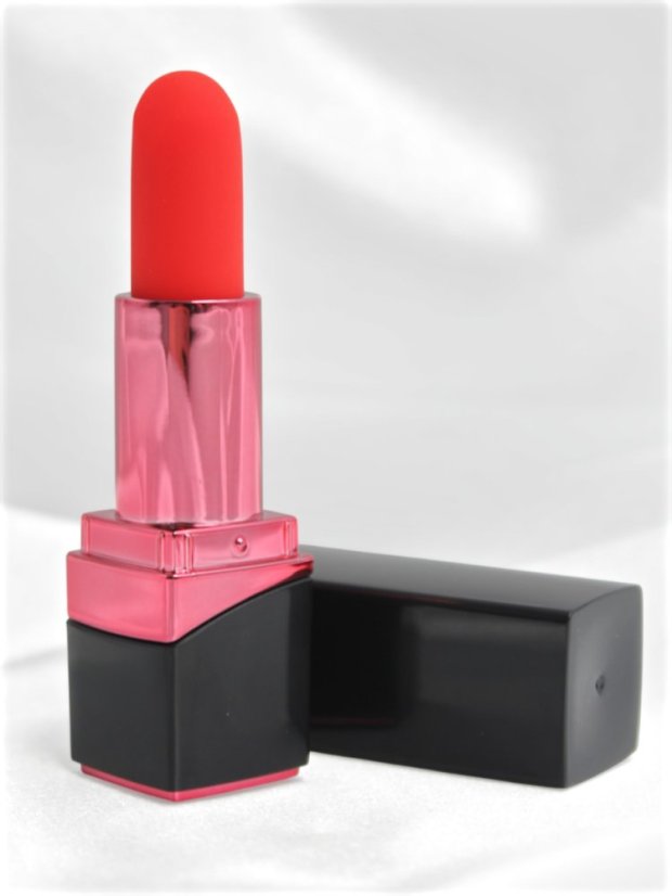Diskrétní vibrační stimulátor klitorisu Mini Lipstick - Barva: Červené