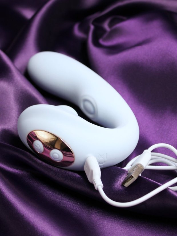 Pulzační vibrátor Amanda 3v1 se stimulátorem klitorisu