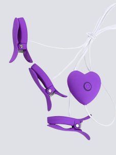 Vibrační skřipce na bradavky a klitoris DKK Omysky