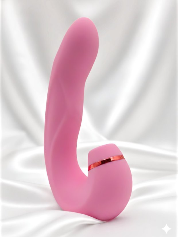 Pulzační vibrátor se stimulátorem klitorisu DKK Allure Pulse 2 - Barva: Růžová