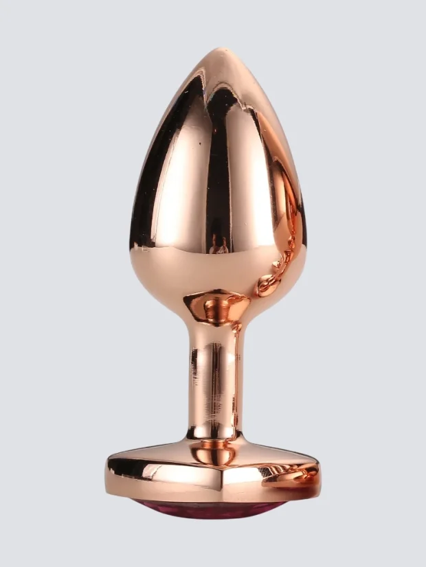 Kovový anální kolíček Dreamtoys Gleaming Love se srdcem