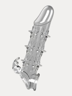 Průhledný návlek na penis DKK Wolf Warrior s výstupky