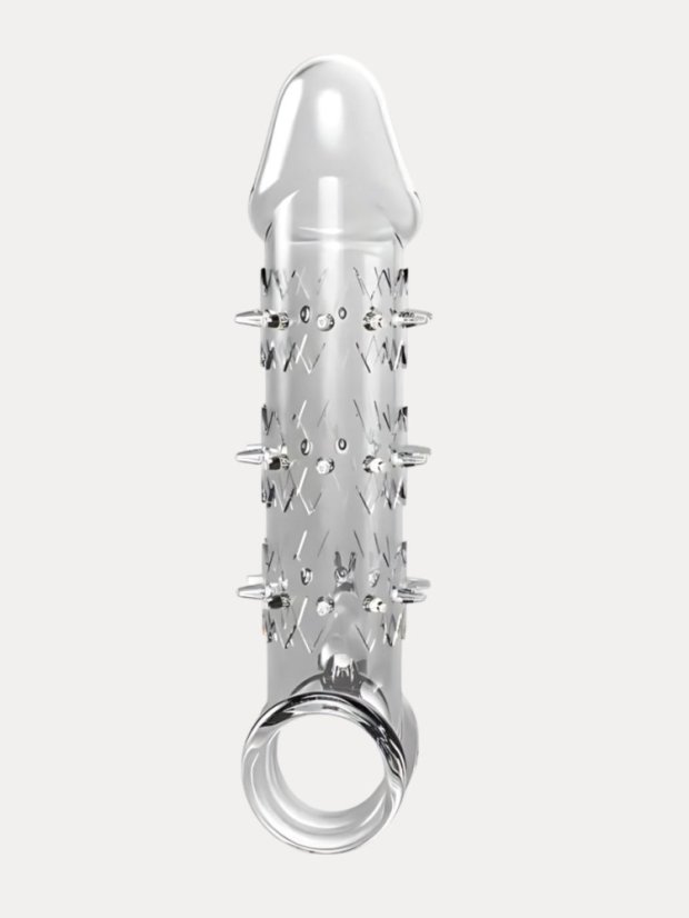 Průhledný návlek na penis DKK Wolf Warrior s výstupky