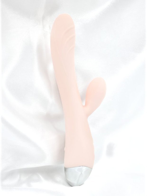 Vibrátor DKK My Darling s výběžkem na klitoris - Barva: Tělová