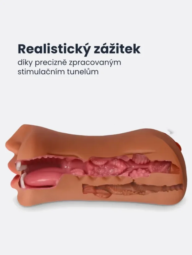 Umělá ústa, vagina a análek DK Toys Mya 3v1