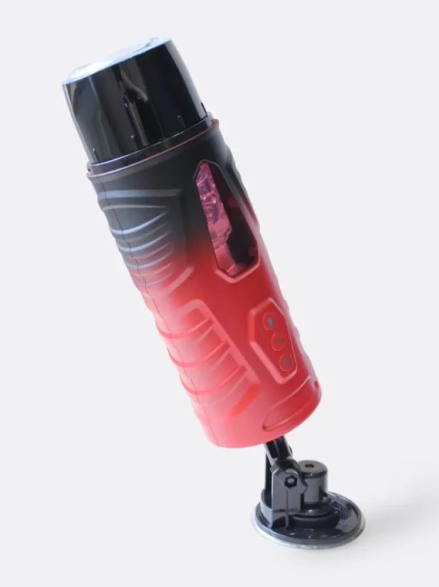 Automatický rotační masturbátor Everycom Black Knight 3D s přirážením