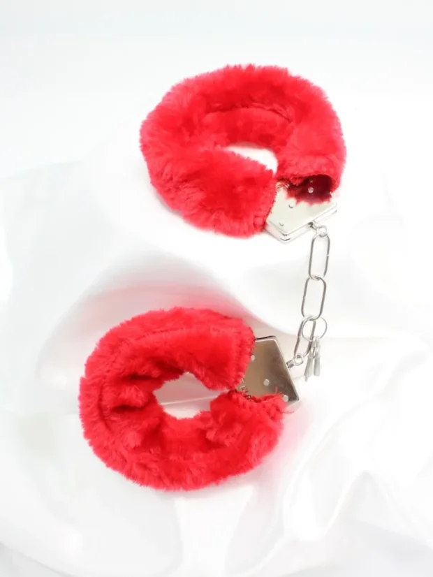 Plyšová pouta DK Toys Love Me - Barva: Černá
