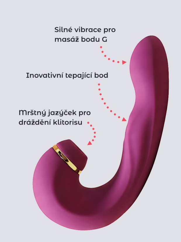 Pulzační vibrátor se stimulátorem klitorisu DKK Allure Pulse 2 - Barva: Zelená