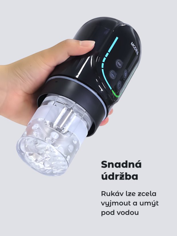 Luxusní automatický masturbátor Everycom Heavenly Eye 3v1 - Barva: Černá