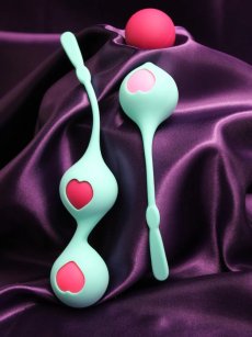 Vaginální činky Grace se třemi vyměnitelnými kuličkami