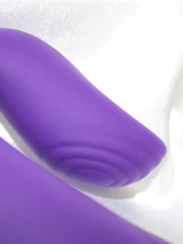 Přirážecí vyhřívaný vibrátor s výběžkem na klitoris S-Hande Lighter