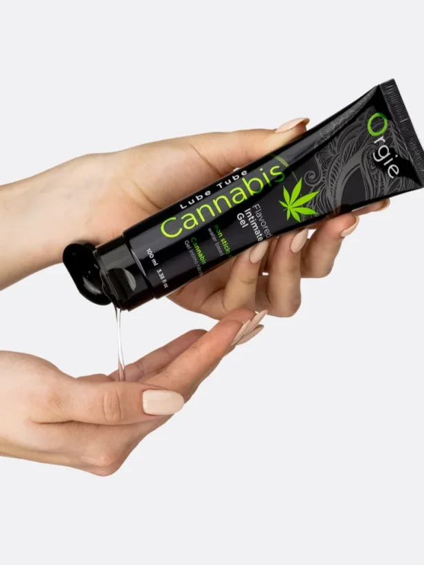 Lubrikační gel s příchutí Orgie Lube Tube Cannabis 100 ml