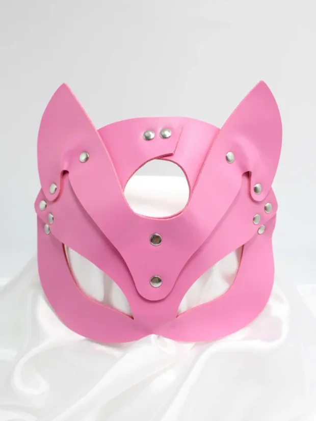 BDSM maska DK Toys Cat Woman - Barva: Fialová
