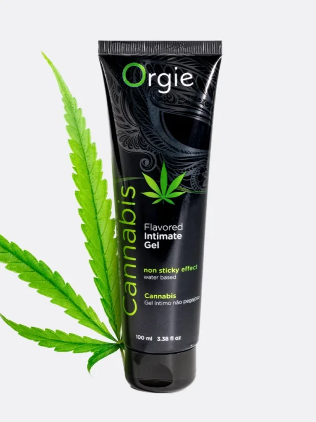 Lubrikační gel s příchutí Orgie Lube Tube Cannabis 100 ml