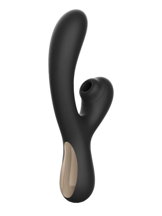 Vibrátor Whispire Joanna s výběžkem na klitoris - Barva: Černá