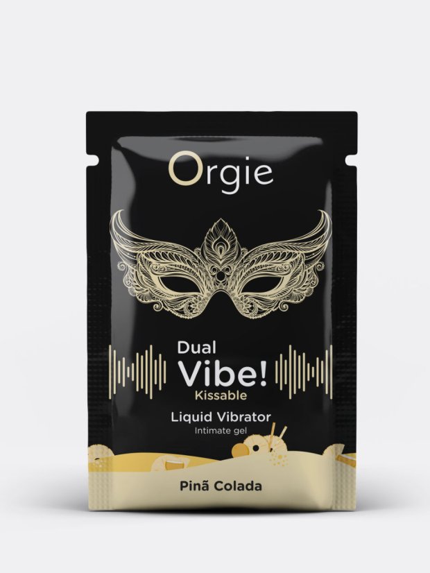 Tekutý vibrátor Orgie Dual Vibe! Piňa Colada 1 ml na zkoušku