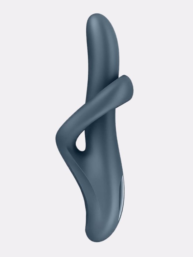 Rotační vyhřívaný vibrátor Satisfyer Heat Flex 4 - Barva: Šedá