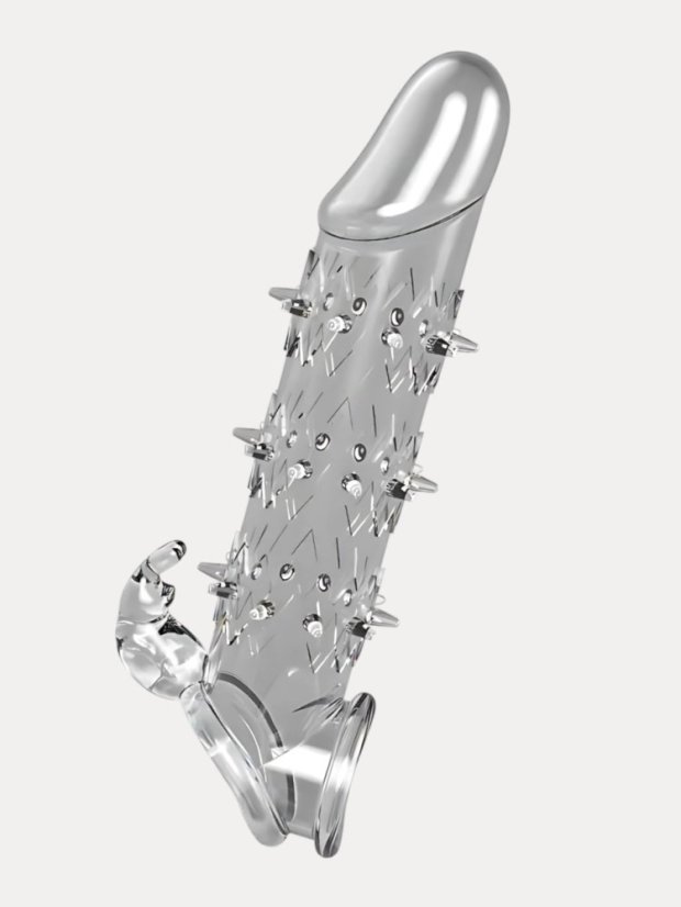 Průhledný návlek na penis DKK Wolf Warrior s výstupky