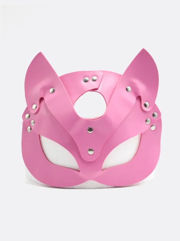 BDSM maska DK Toys Cat Woman - Barva: Růžová