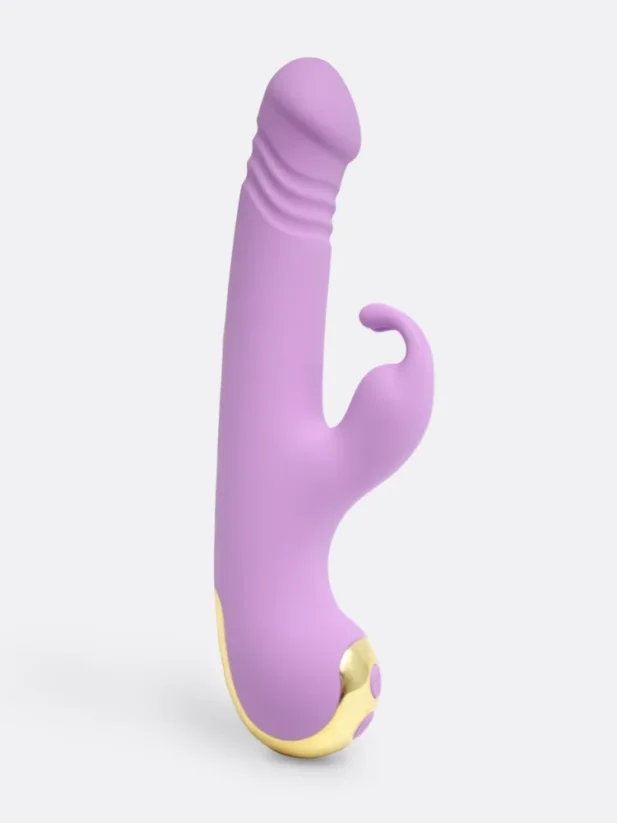 Přirážecí vibrátor s výběžkem na klitoris S-Hande Happy Rabbit