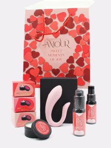 Valentýnská sada Amour s párovým vibrátorem Doris