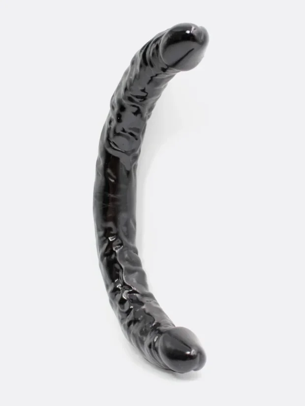 Oboustranné dildo DK Toys XXL Double Ender 41 cm - Barva: Černá