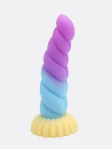 Duhové dildo DKK Unicorn 14 cm