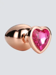 Kovový anální kolíček Dreamtoys Gleaming Love se srdcem