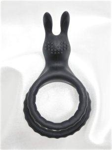 Dvojitý erekční kroužek DKK Bunny Ring