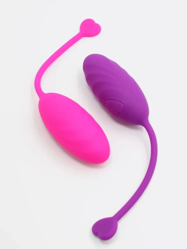 Vibrační vajíčko DK Toys Siren ovládané mobilem - Barva: Růžová