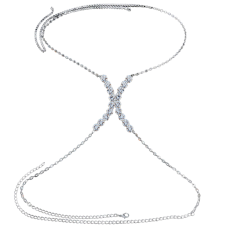 Štrasový doplněk do výstřihu