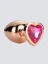 Kovový anální kolíček Dreamtoys Gleaming Love se srdcem