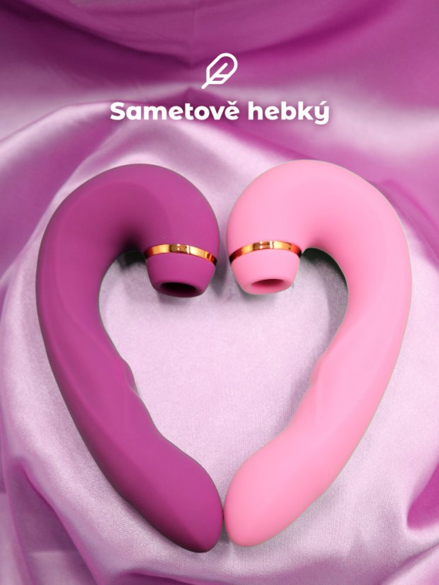 Pulzační vibrátor se stimulátorem klitorisu DKK Allure Pulse 2